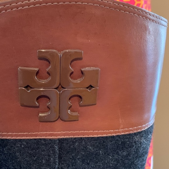 Tory Burch Brown and Gray Over the Knee Boots - Picture 5 of 7